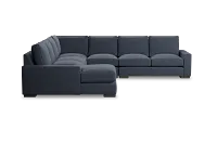 Edgewater Maguire Blue Large Left Chaise Sectional
