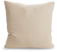 Maros White Square Accent Pillow