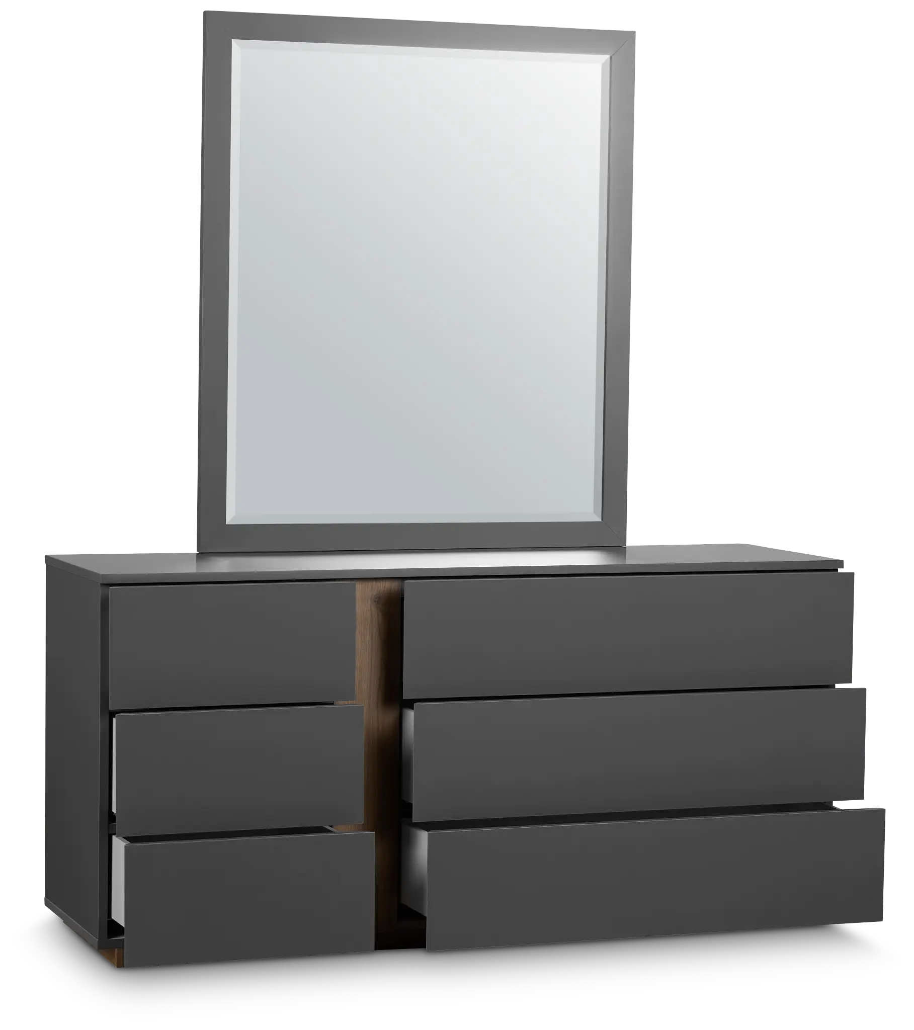 Brasilia Gray Dresser & Mirror Brasilia Gray Dresser & Mirror