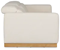 Leona Light Beige Fabric 3-piece Modular Power Sofa