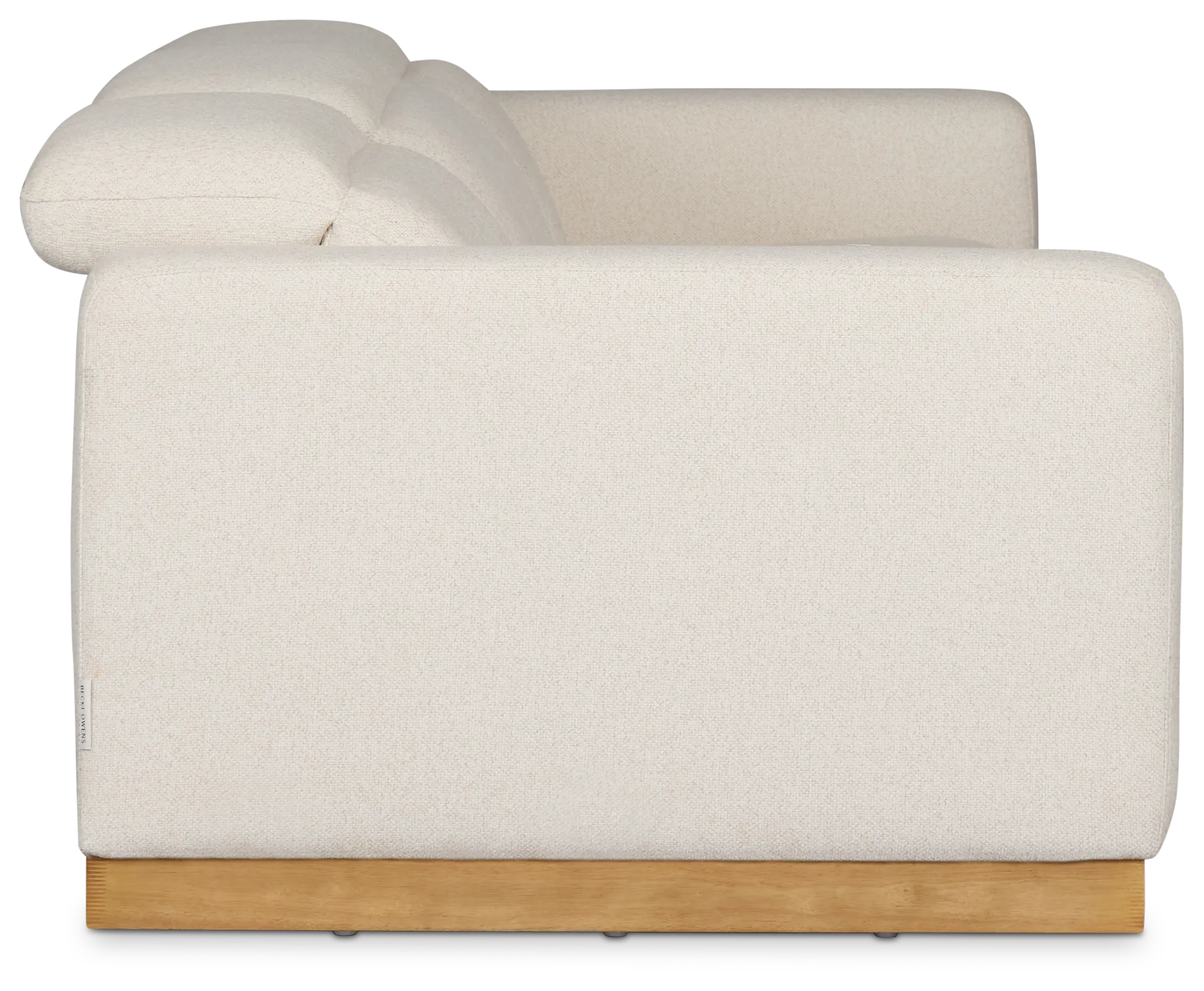 Leona Light Beige Fabric 3-piece Modular Power Sofa