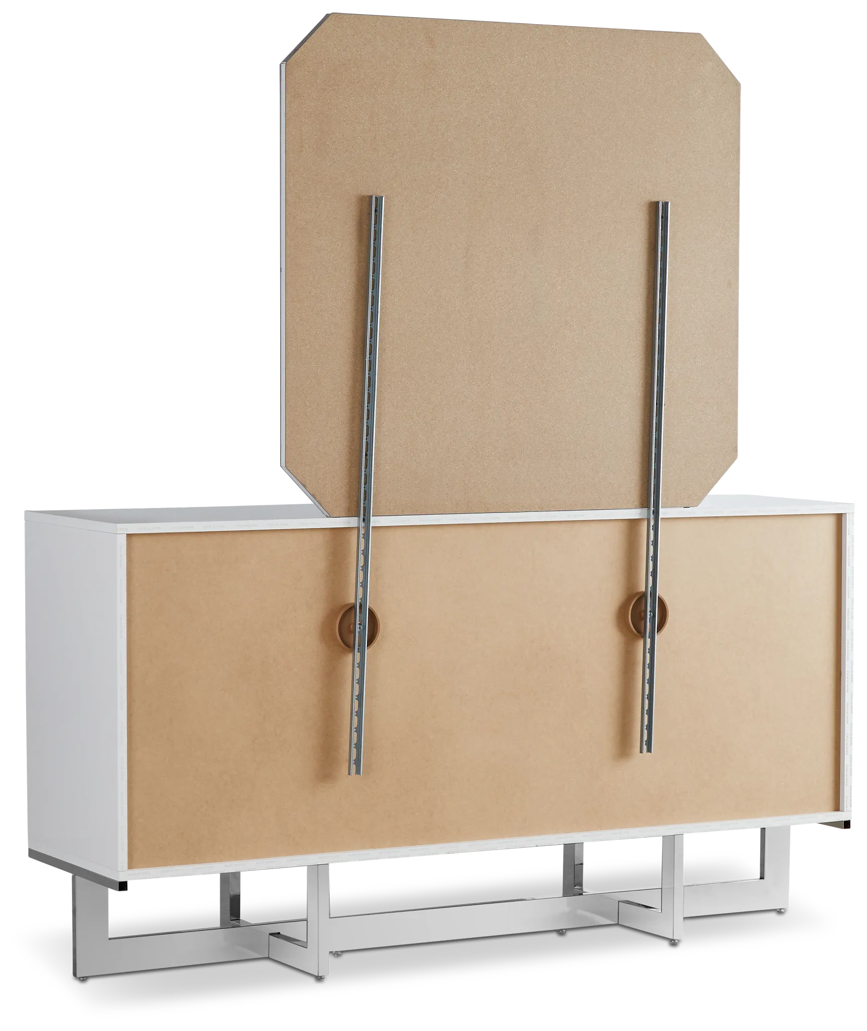 Cortina White Dresser & Mirror