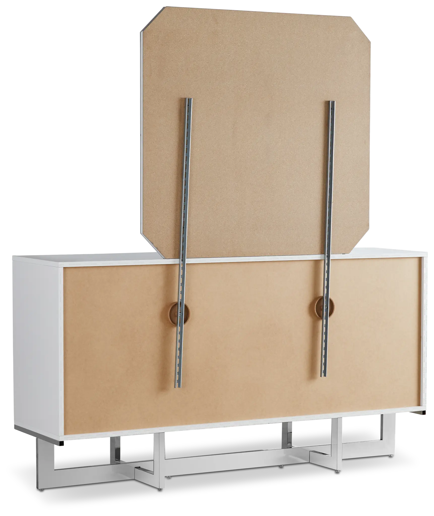 Cortina White Dresser & Mirror Cortina White Dresser & Mirror