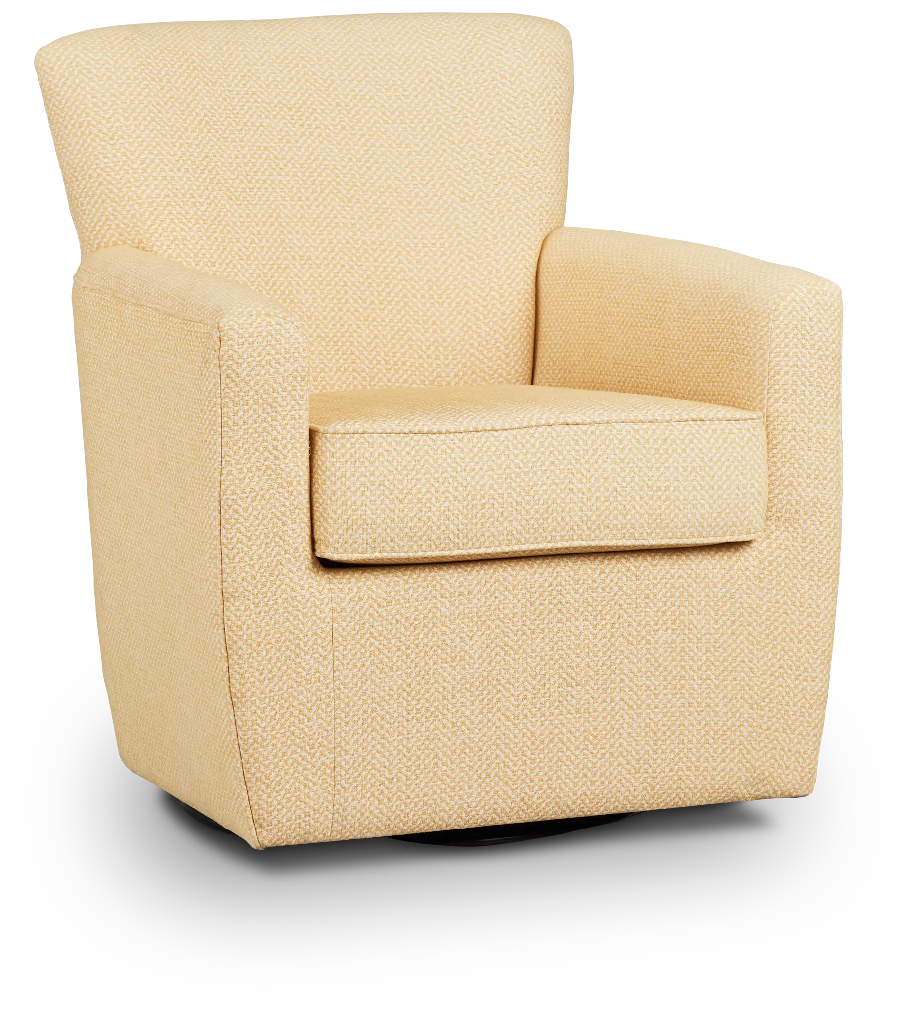 Harley Yellow Fabric Swivel Accent Chair Harley Yellow Fabric Swivel Accent Chair