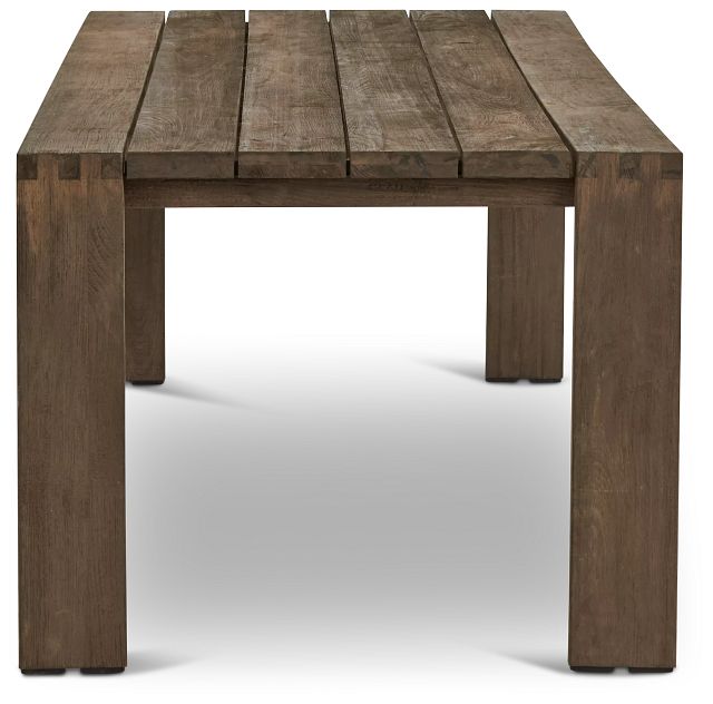 Linear Teak 102" Rectangular Table