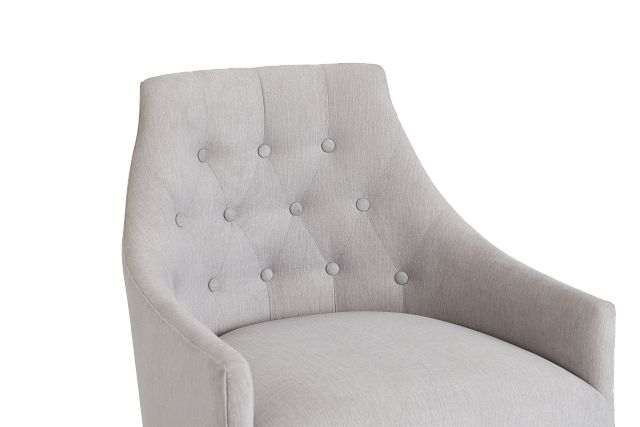 Newport Gray Metal Upholstered Desk Chair