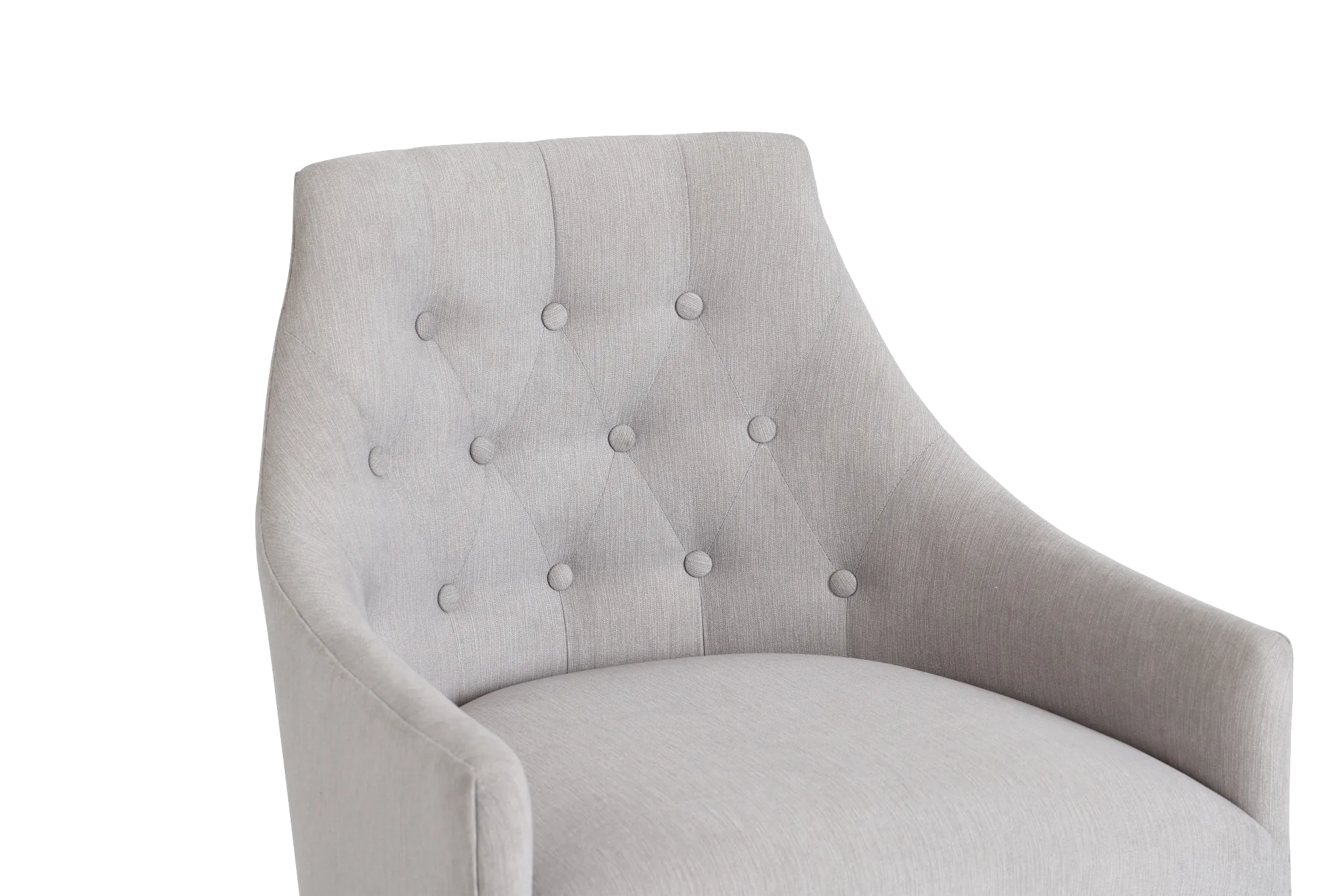 Newport Gray Metal Upholstered Desk Chair