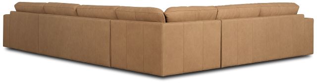 Kellan Light Brown Leather Medium Right Chaise Sectional