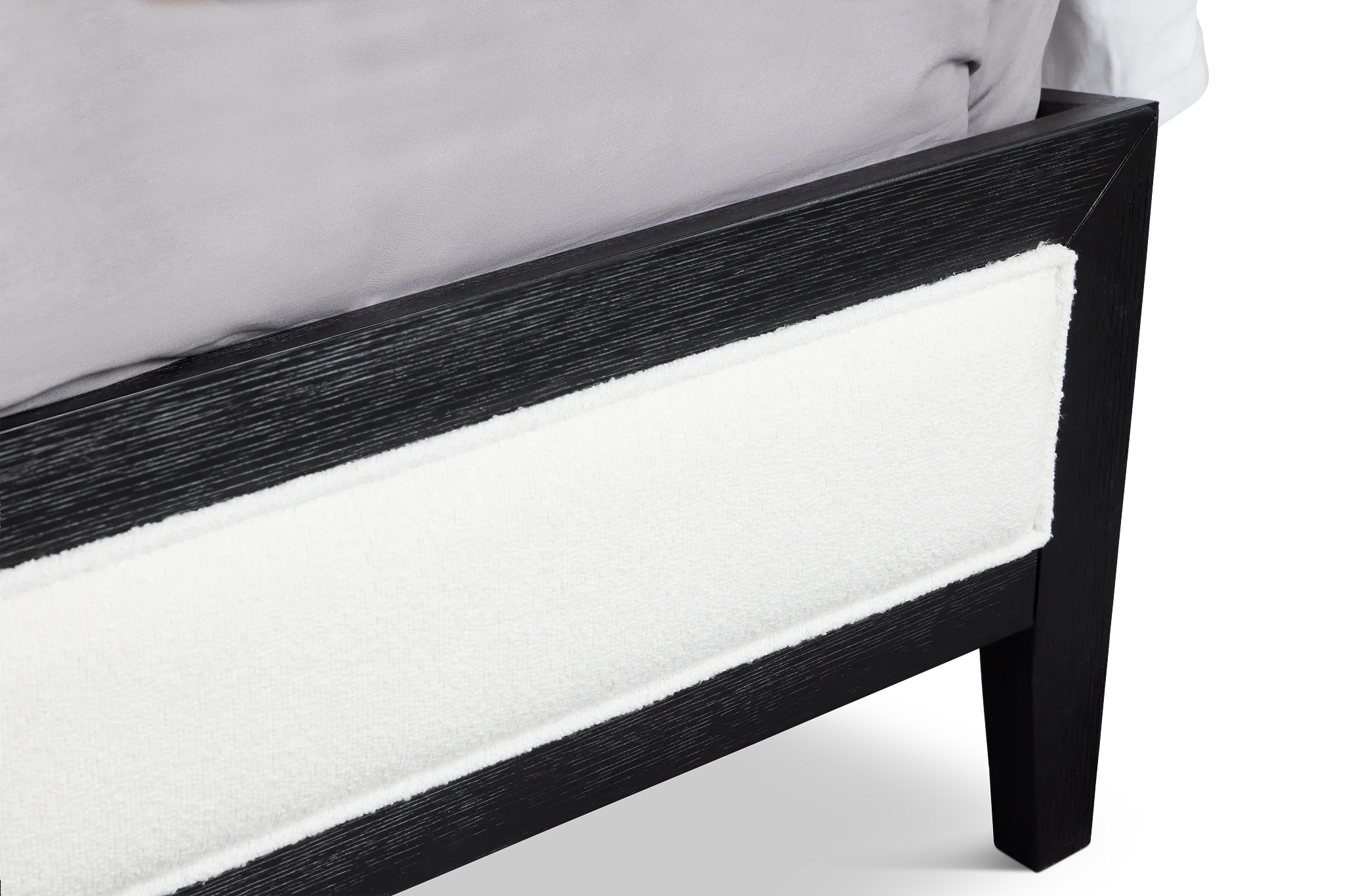Alden Black Uph Platform Bed
