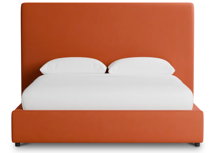 Grayton Joya Orange 54" Upholstered Platform Bed