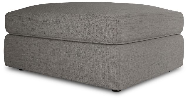 Siesta Maguire Pewter Fabric Ottoman