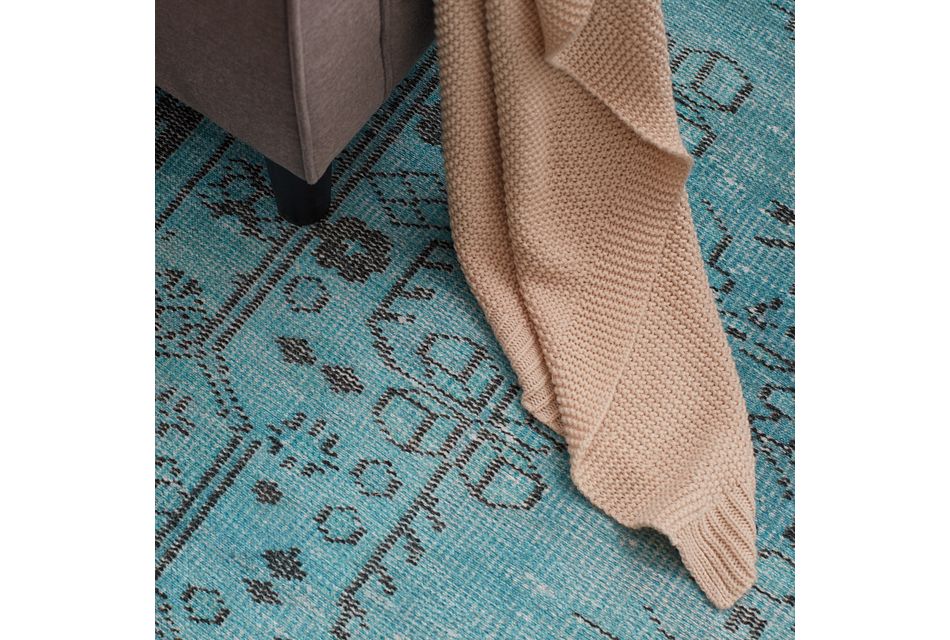 Handan Teal 8x10 Area Rug Home Accents Rugs City Furniture
