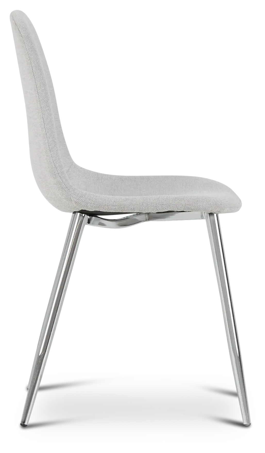 Havana Light Gray Upholstered Side Chair W/ Chrome Legs Havana Light Gray Upholstered Side Chair W/ Chrome Legs
