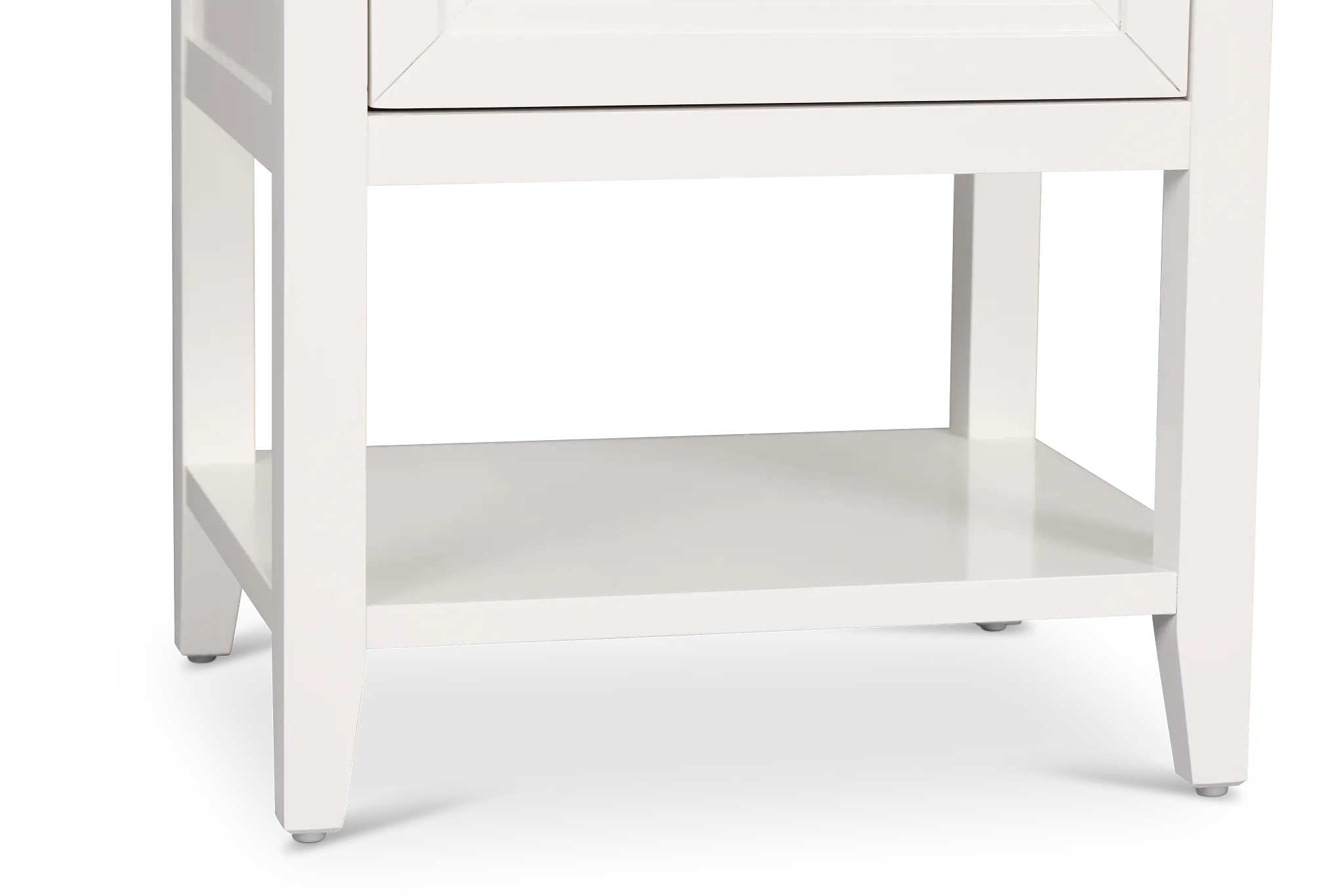 Nantucket White 1-drawer Nightstand