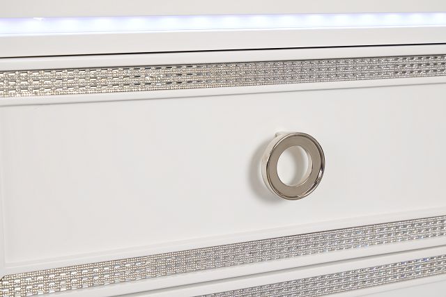 Milan White Youth Dresser & Mirror