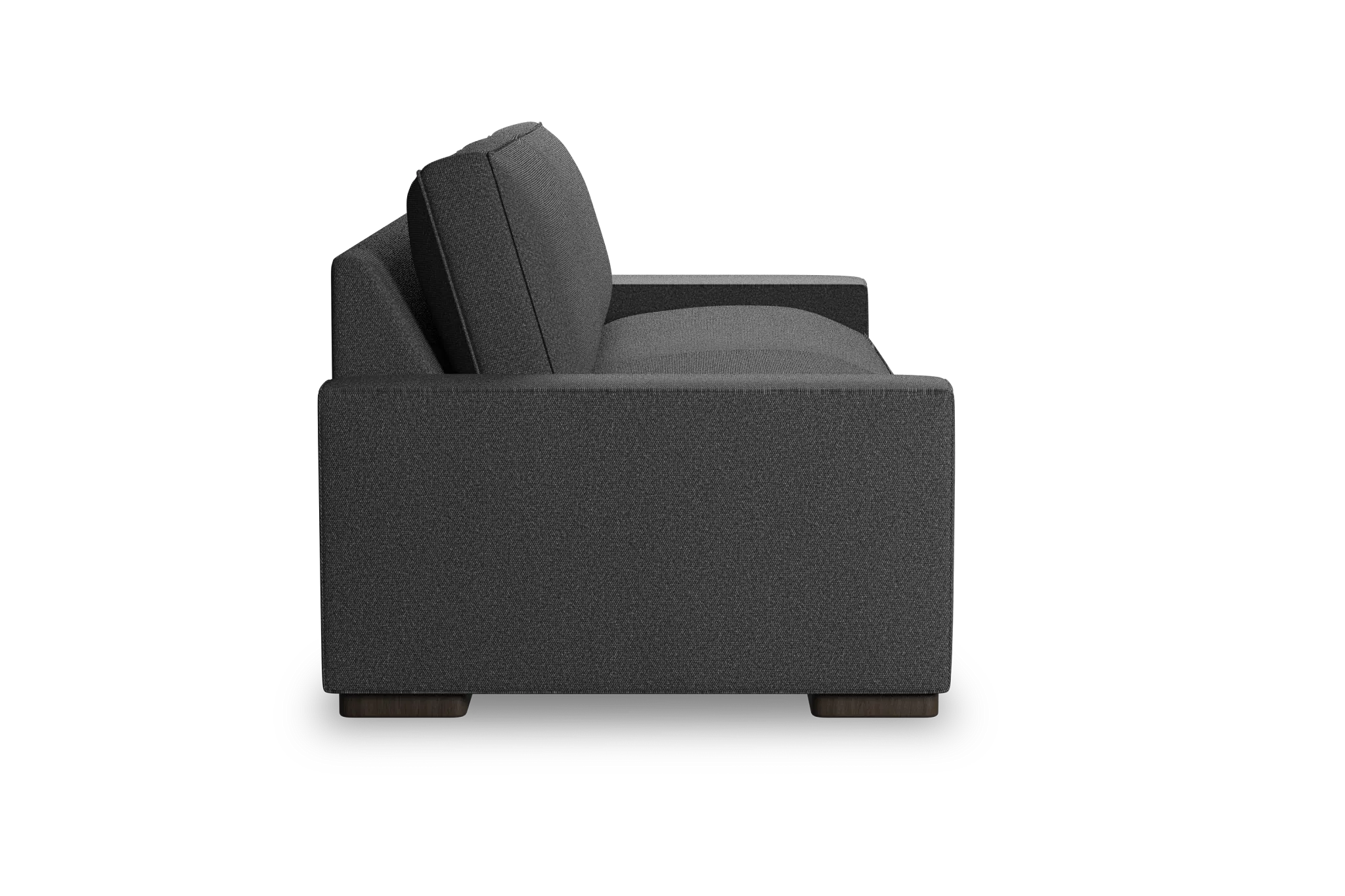 Edgewater Delray Dark Gray 96" Sofa W/ 2 Cushions