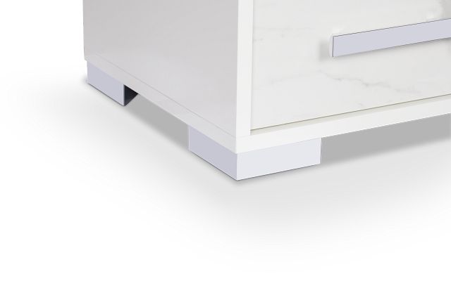 Modena White Nightstand