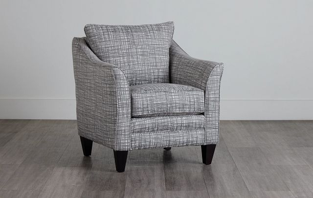 Hugo Gray Fabric Accent Chair