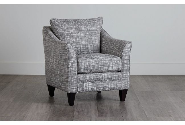Hugo Gray Fabric Accent Chair