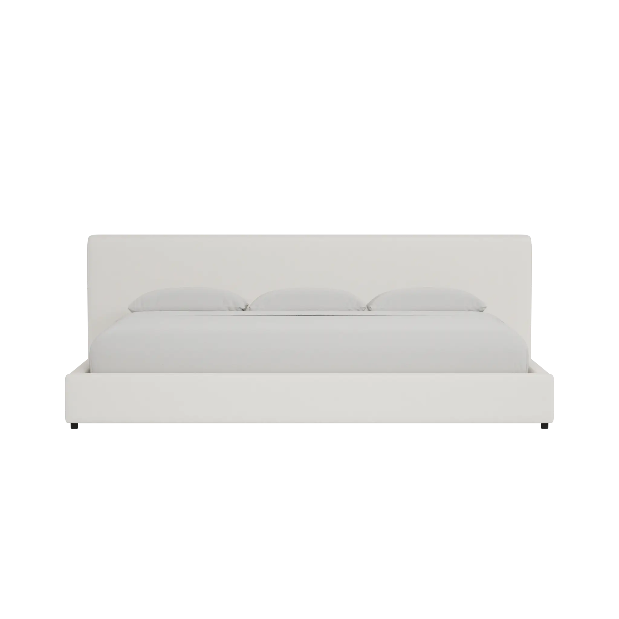 Grayton Gellar White 44" Upholstered Platform Bed Grayton Gellar White 44" Upholstered Platform Bed