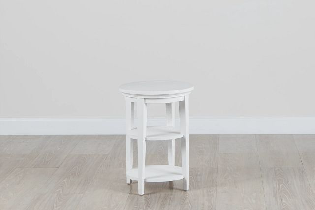 Heron Cove White Round End Table (0)