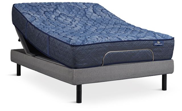 Serta Perfect Sleeper Cobalt Calm Extra Firm Motion Perfect 4 Adjustable Base Set