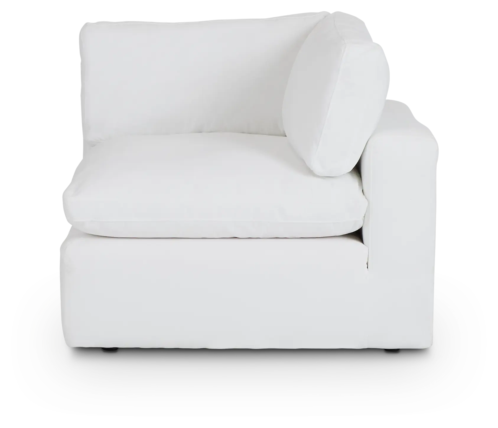 Grant White Fabric Corner Chair Grant White Fabric Corner Chair
