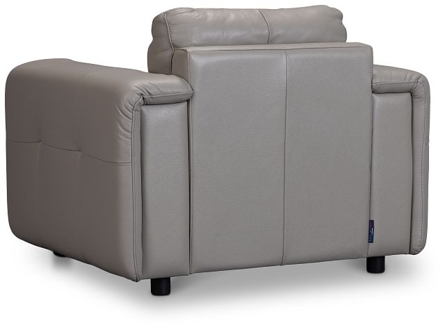 Rowan Gray Leather Chair