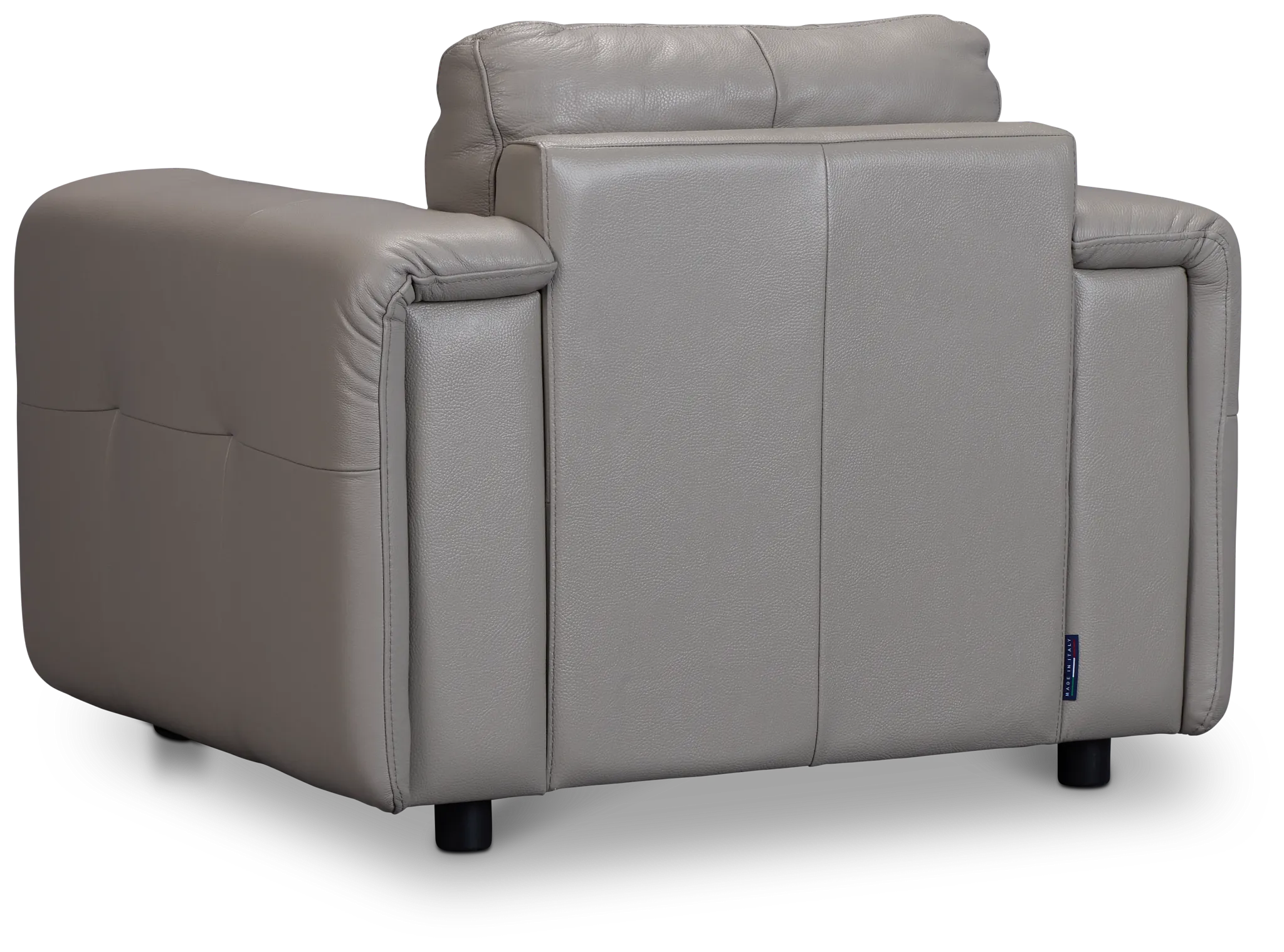 Rowan Gray Leather Chair