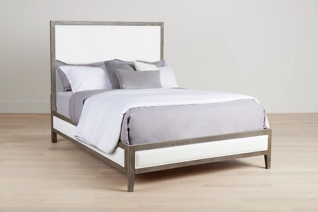 Alden Gray Uph Platform Bed