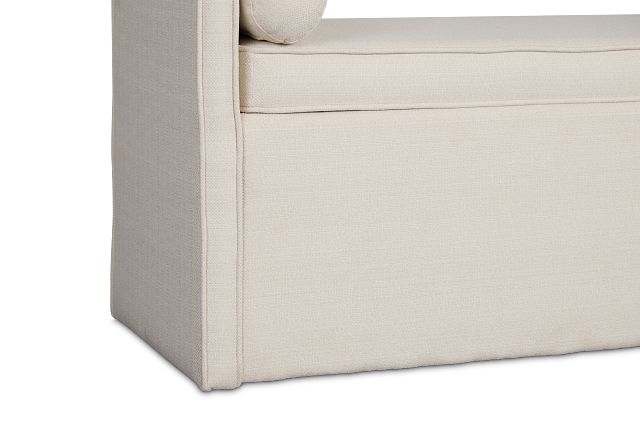 Southlake Beige Uph Dining Bench