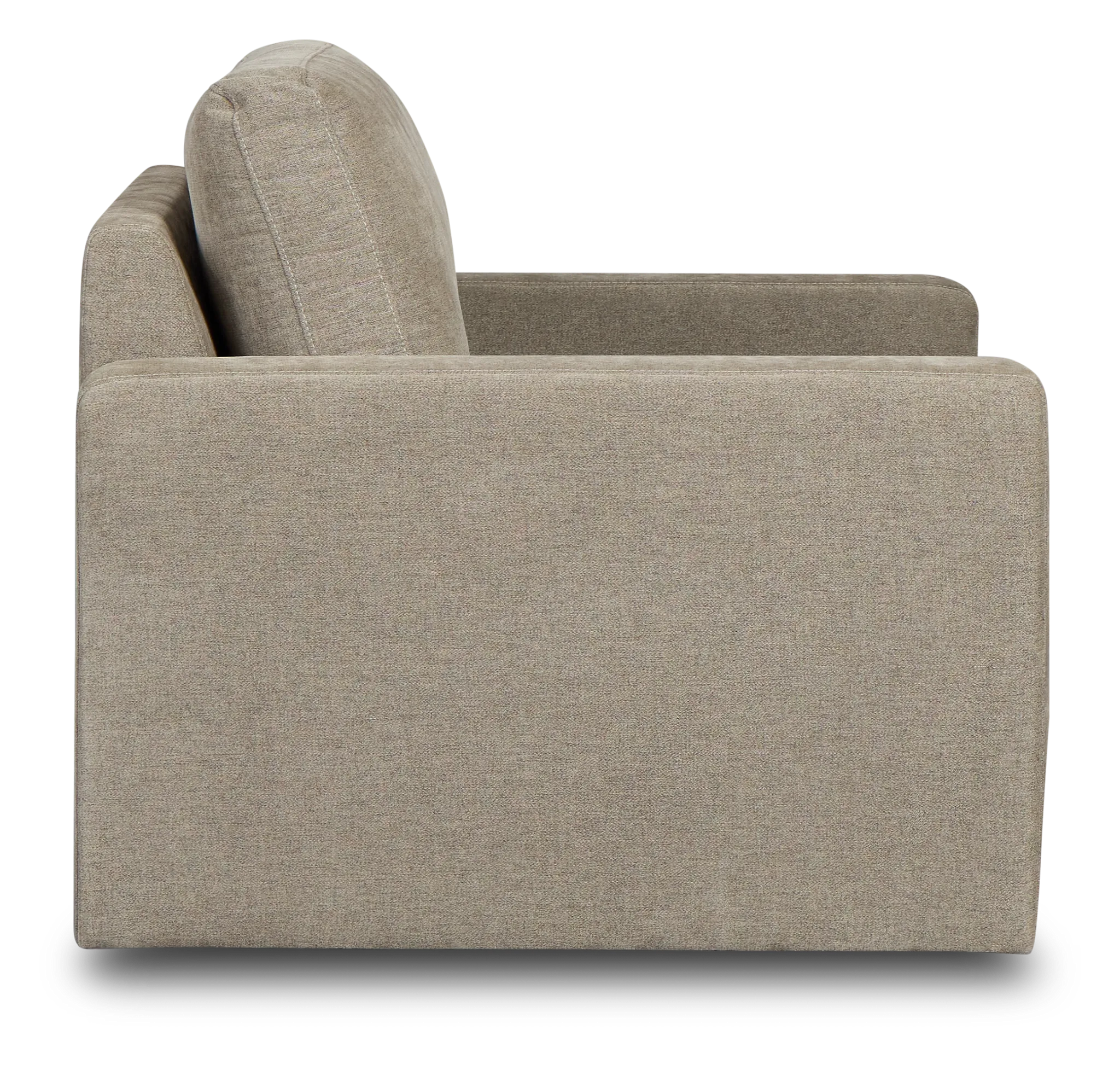 Addie Gray Fabric Swivel Chair