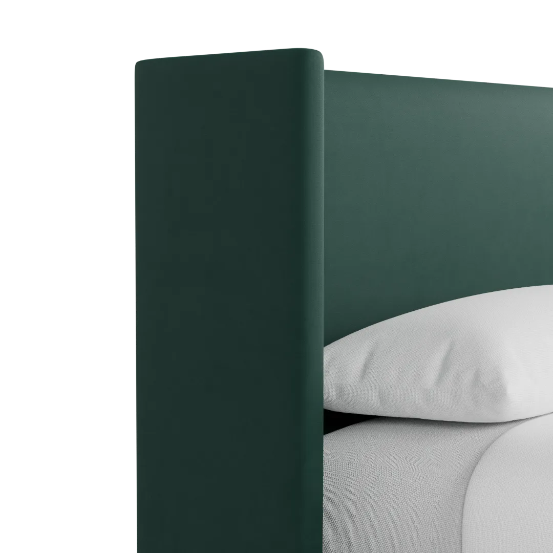 Captiva Joya Green 48" Upholstered Shelter Bed