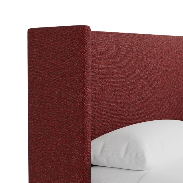 Captiva Elite Red 48" Upholstered Shelter Bed