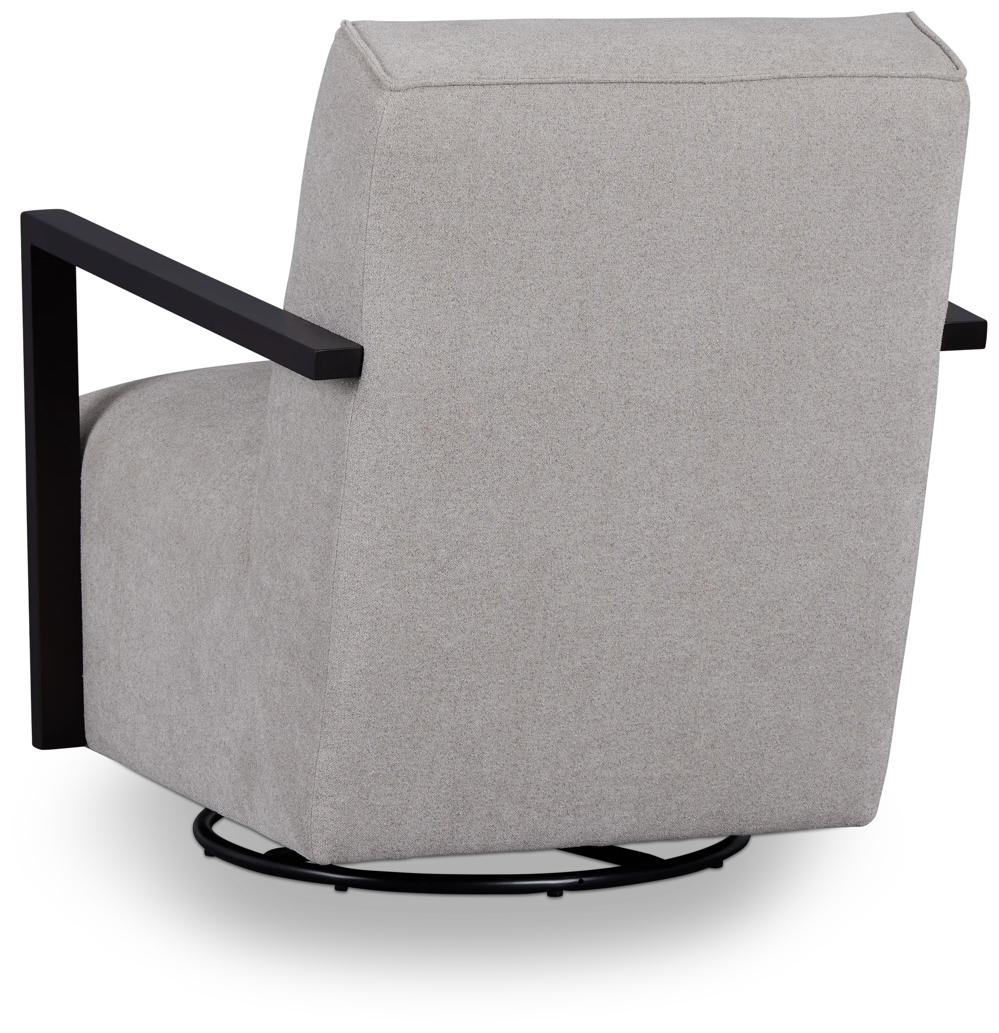 Lucas Light Gray Fabric Swivel Rocker Glider