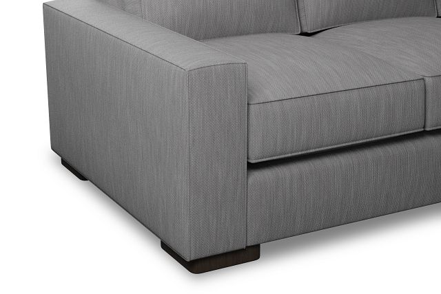 Edgewater Revenue Gray 84" Sofa W/ 3 Cushions