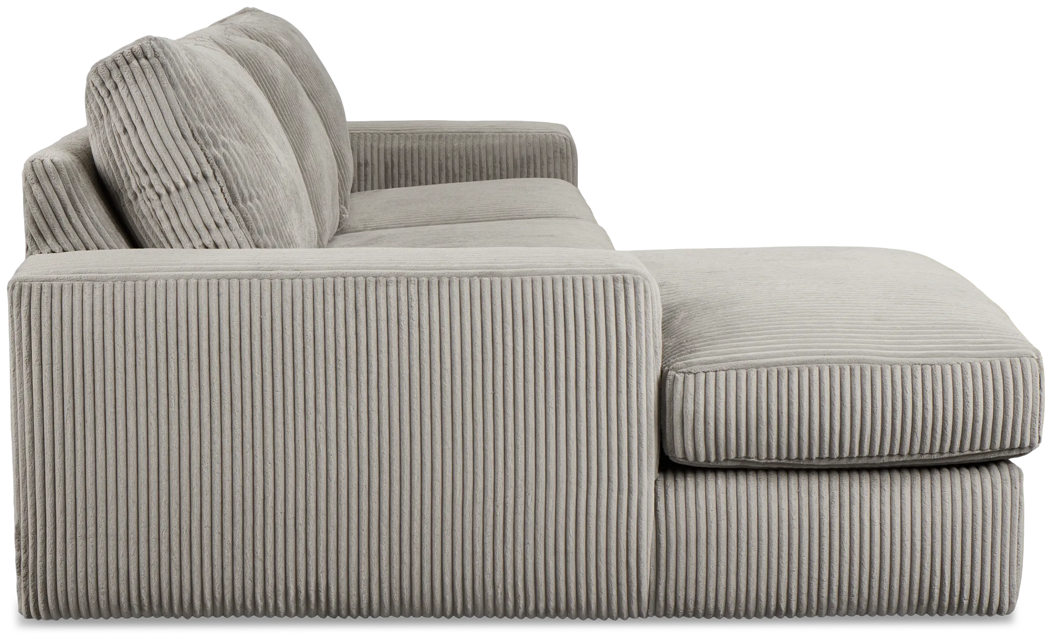 Charlie Gray Fabric Left Chaise Sectional