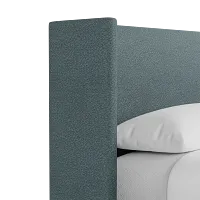 Captiva Sutton Blue 48" Upholstered Shelter Bed