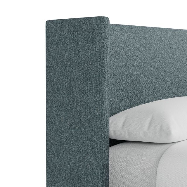 Captiva Sutton Blue 48" Upholstered Shelter Bed