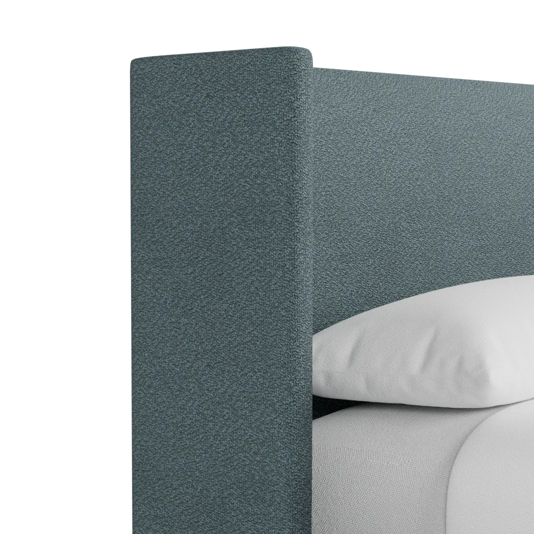 Captiva Sutton Blue 48" Upholstered Shelter Bed