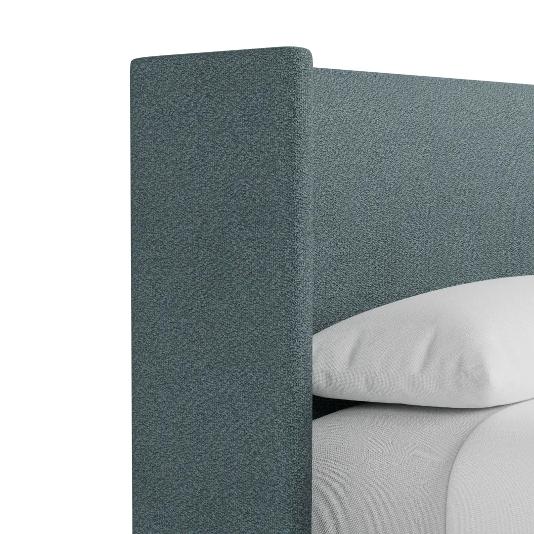 Captiva Sutton Blue 48" Upholstered Shelter Bed Captiva Sutton Blue 48" Upholstered Shelter Bed