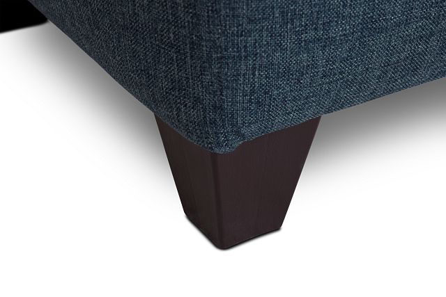 Cameron Blue Fabric Ottoman