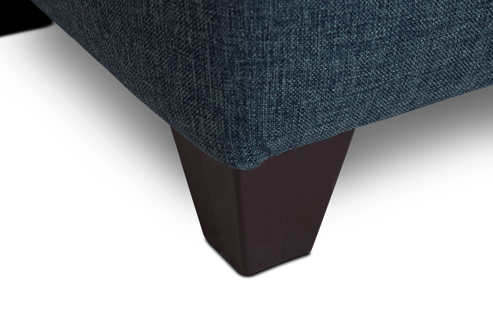 Cameron Blue Fabric Ottoman