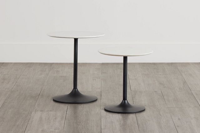 Camila Two-tone Set Of 2 Nesting Tables