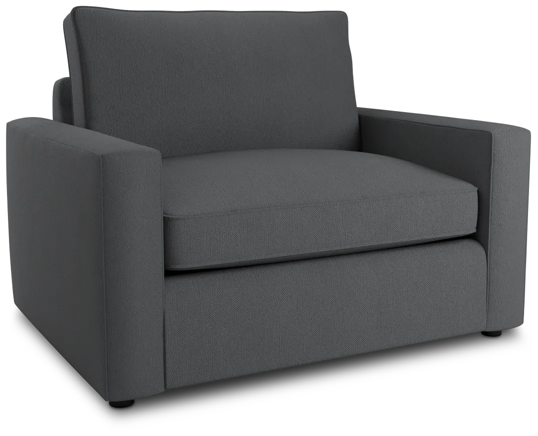 Siesta Revenue Gray Fabric Memory Foam Sleeper