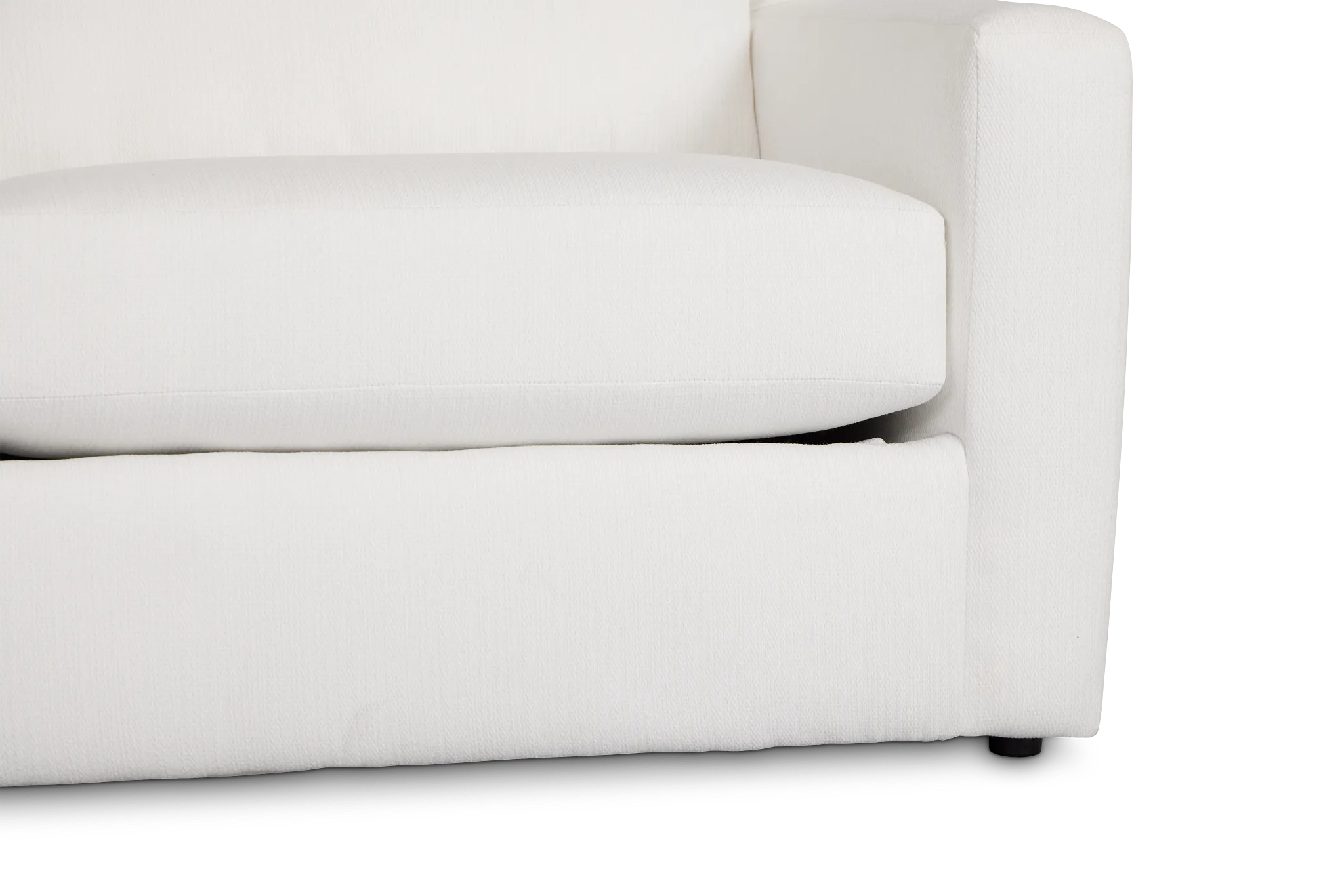 Rhodes White Fabric Cooling Memory Foam Sleeper