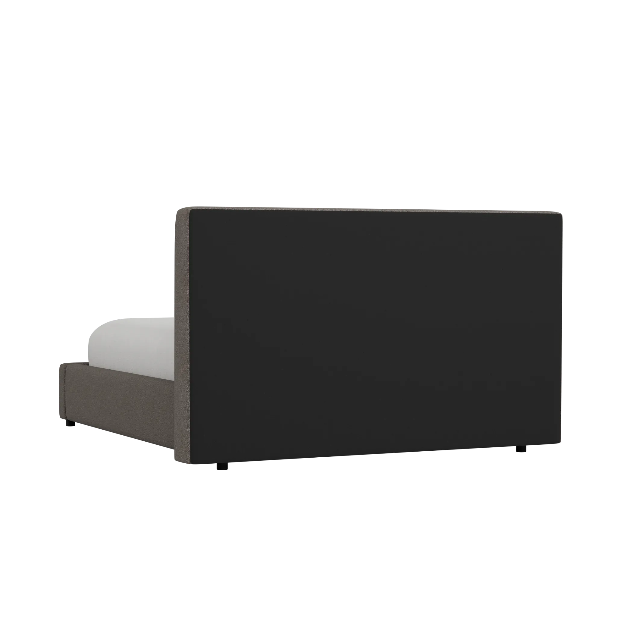 Grayton Elite Dark Gray 44" Upholstered Platform Bed