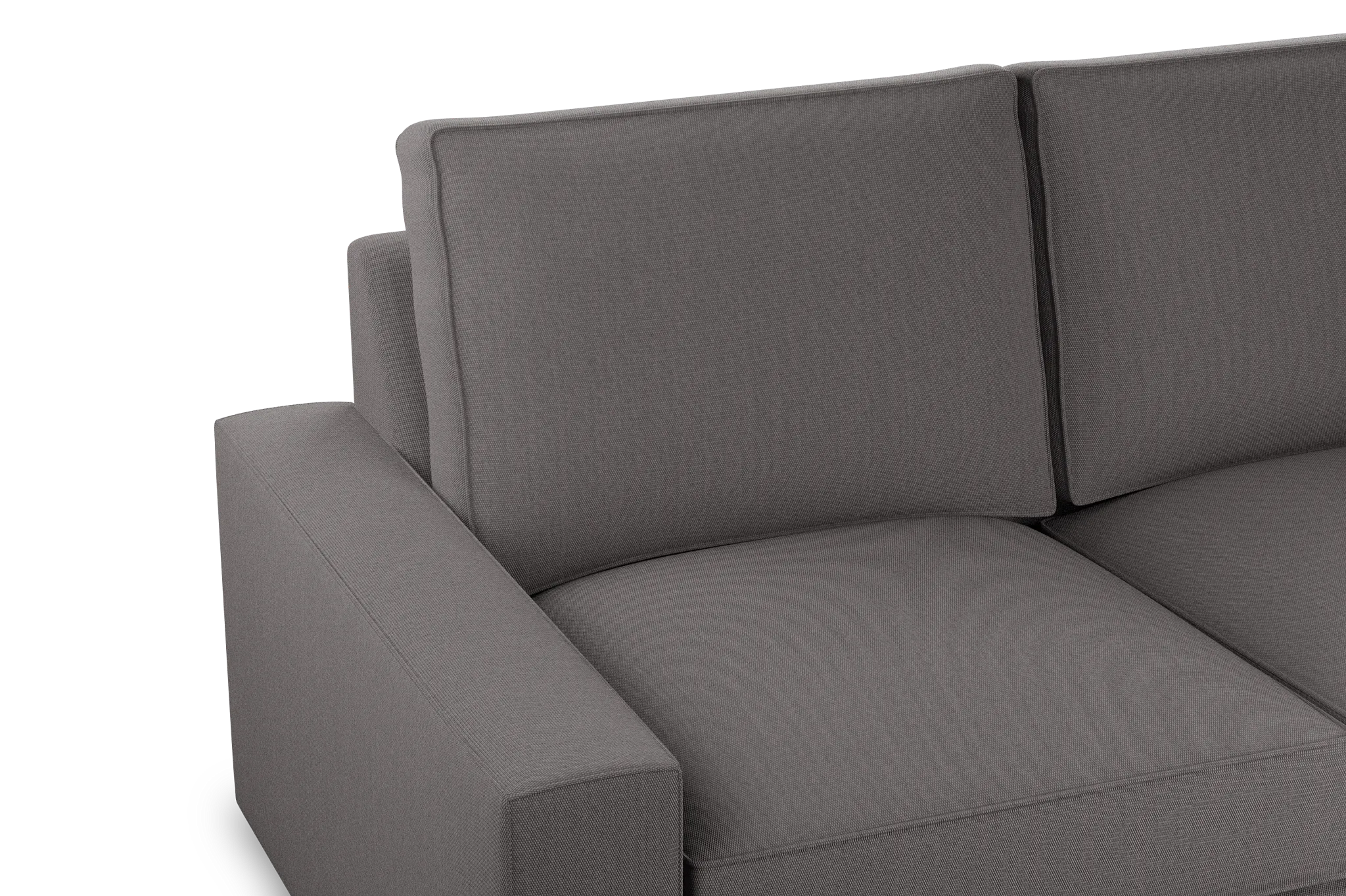 Edgewater Peyton Gray Large Two-arm Sectional