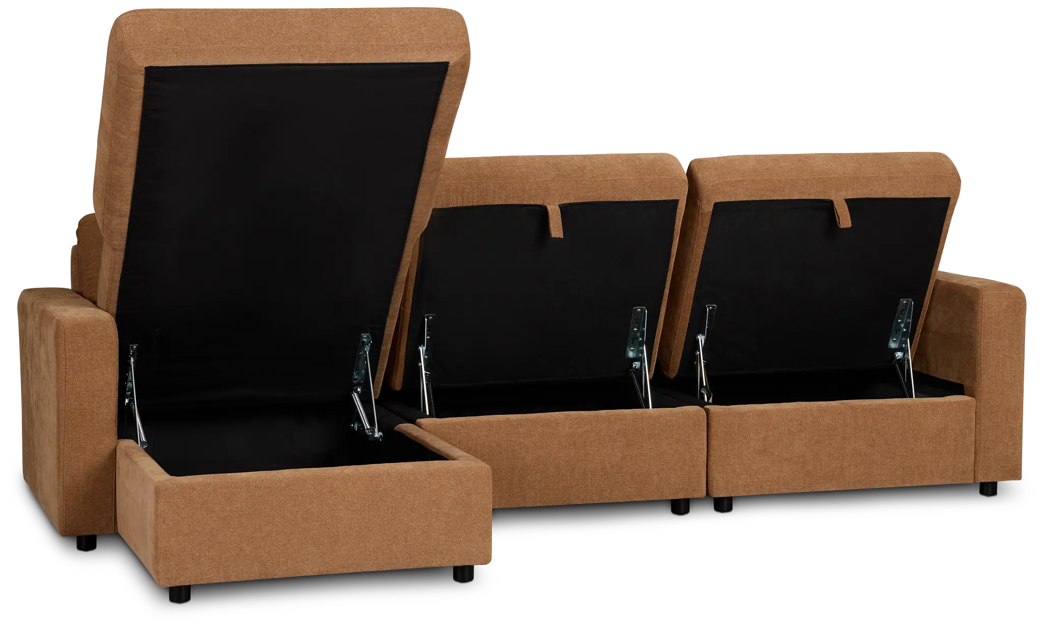 Addie Brown Fabric Left Chaise Storage Sectional Addie Brown Fabric Left Chaise Storage Sectional