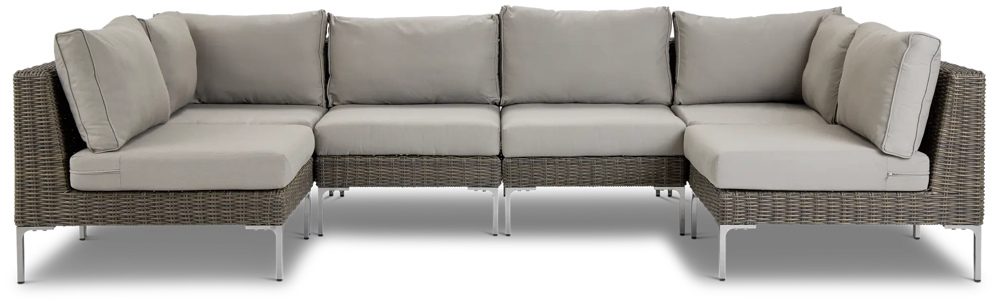 Tulum Gray Woven 6-piece Modular Sectional Tulum Gray Woven 6-piece Modular Sectional